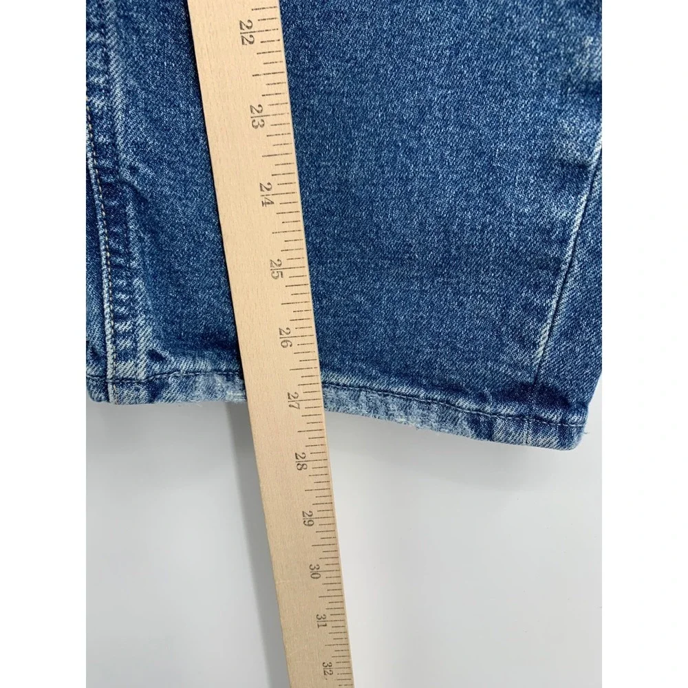 PAIGE‎ Jeans Womens 28 Blue Alexis Button Fly Barrel Leg Denim Pants